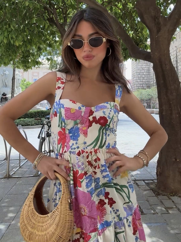 Love in bloom Suspender dress